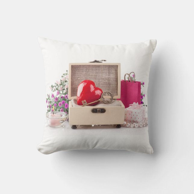 Valentine's Day Throw Pillow (Front)