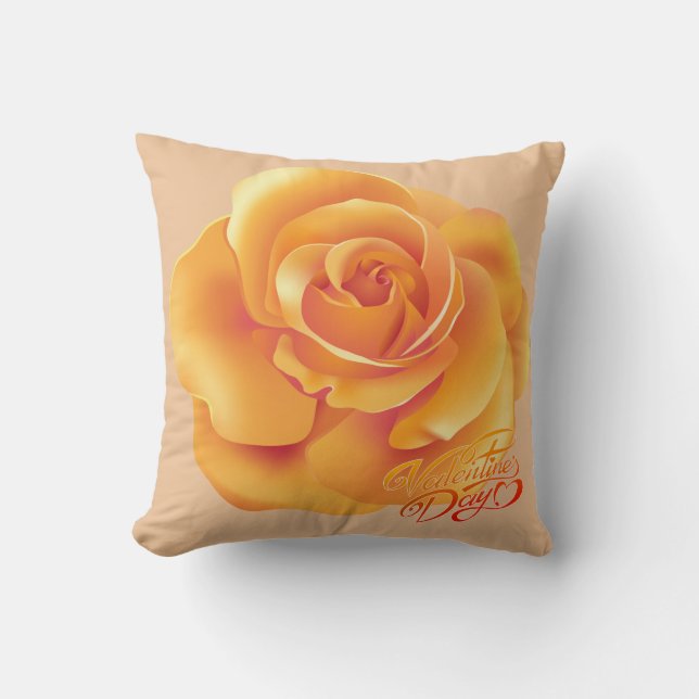 Valentine's Day Throw Pillow (Front)