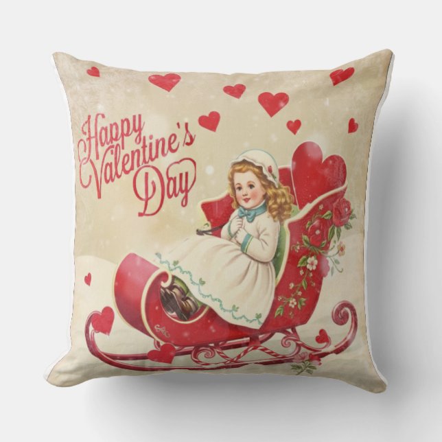 Valentine's day  throw pillow (Front)
