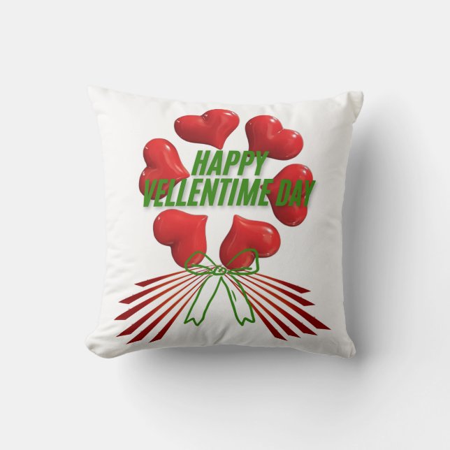 Valentine's Day Throw Pillow (Front)