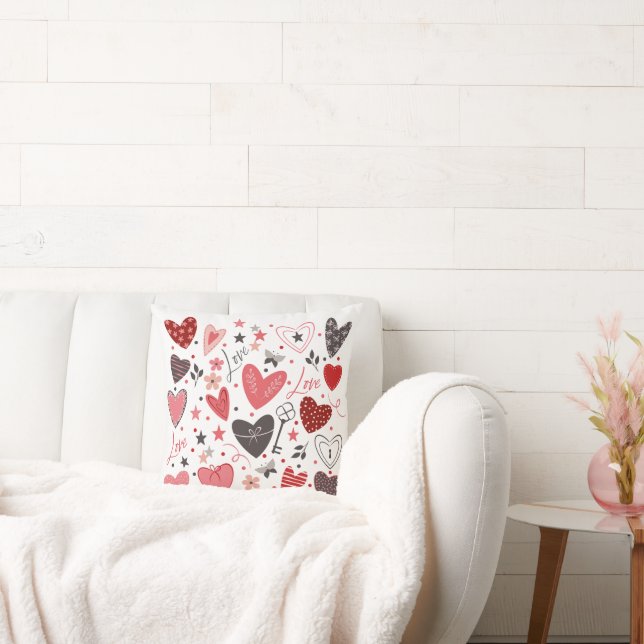 Valentine's Day Throw Pillow (Couch)