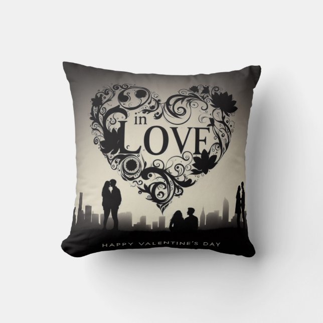 Valentine's Day Throw Pilow || In Love Pillow (Front)