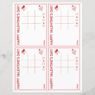 Valentine's Day Tic Tac Toe Printable Gift