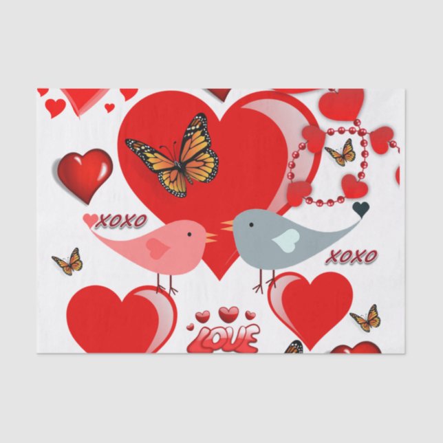 Valentine's Day Tissue Paper (Front)