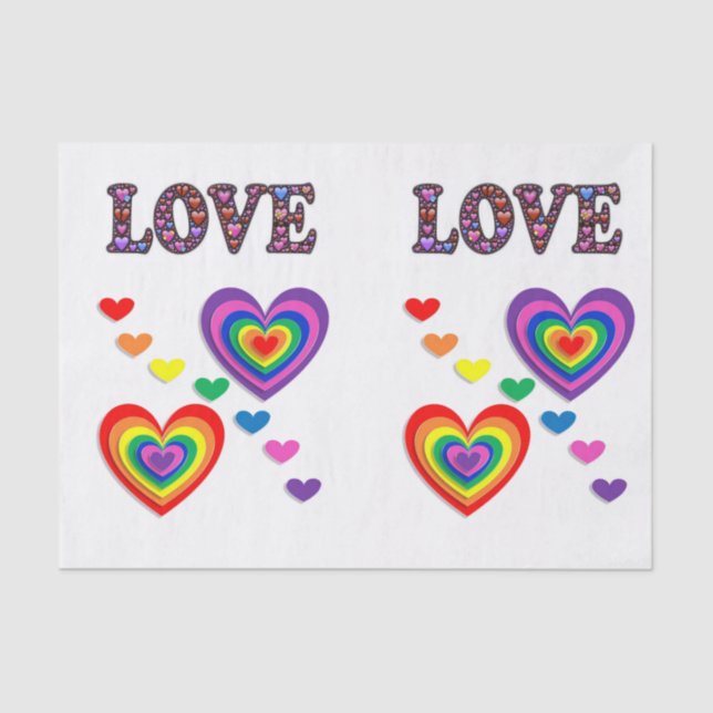 Valentine's Day Tissue Paper (Front)