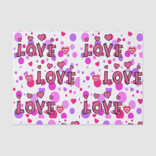 Valentine's Day Tissue Paper (Front)