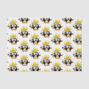 Valentine's Day Tissue Paper Penguin Hearts