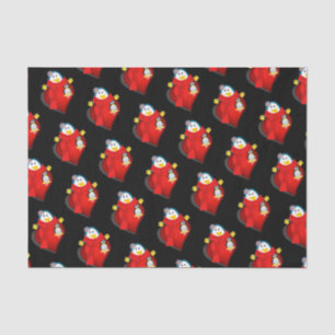 Valentine's Day Tissue Paper Penguin Hearts