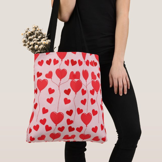 Valentine's Day Tote Bag (Close Up)