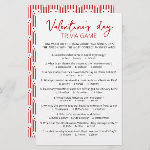 Valentine's day Trivia Game with Answers
