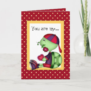 Valentine's Day Turtle greeting card