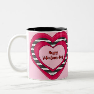 Valentine's Day Two-Tone Coffee Mug