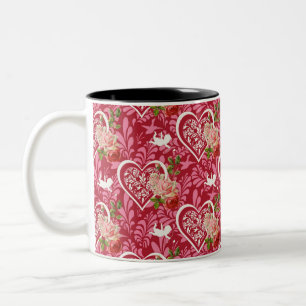 Valentine's Day Two-Tone Coffee Mug