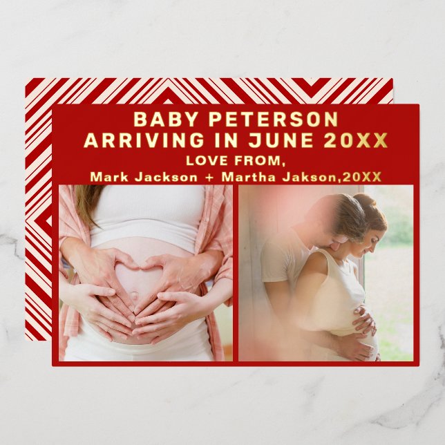 Valentine's Day Ultrasound Pregnancy announcement (Front/Back)