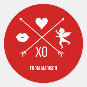 Valentine's Day Valentine Symbols Sticker