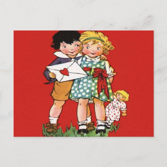 Valentine's Day Vintage Postcard (Front)