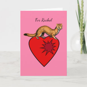 Valentine's Day, Weasel My Way Into Your Heart Card