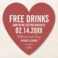 Valentine's Day Wedding Funny Save the Dates