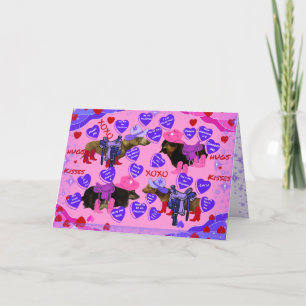 Valentine's Day Weenie Dog Card