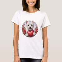Valentine's Day Westie with heart