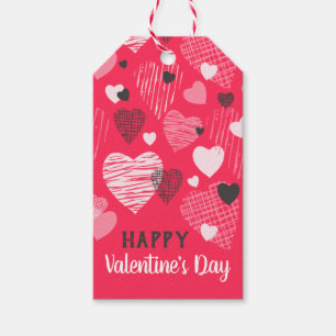 Valentine's Day Whimsical Hearts Gift Tags