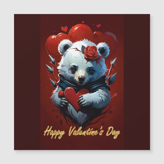 Valentine's Day with Rich Teddy Bear (Front)