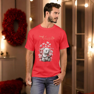 Valentine's Day with Rich Teddy Bear T-Shirt