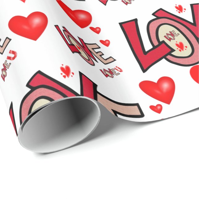 Valentine's Day Wrapping Paper (Roll Corner)