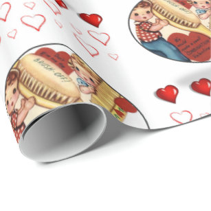 Amazon.com: gift wrapping paper roll valentins love heart pattern for Valentine Wrapping Paper, Gift Wrap & More | Zazzle CA