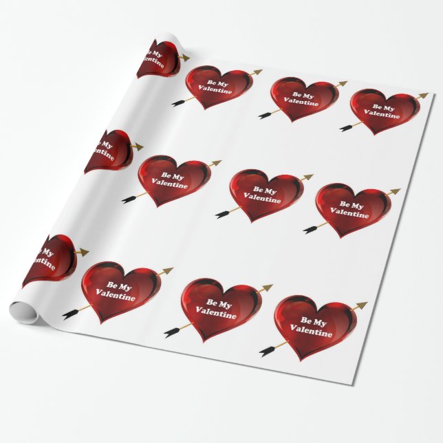 Valentines Day Wrapping Paper (Unrolled)