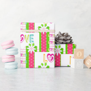 Valentine's Day Wrapping Paper Love Hearts