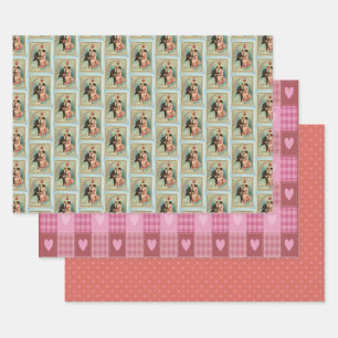 Valentines Day Wrapping Paper Sheet