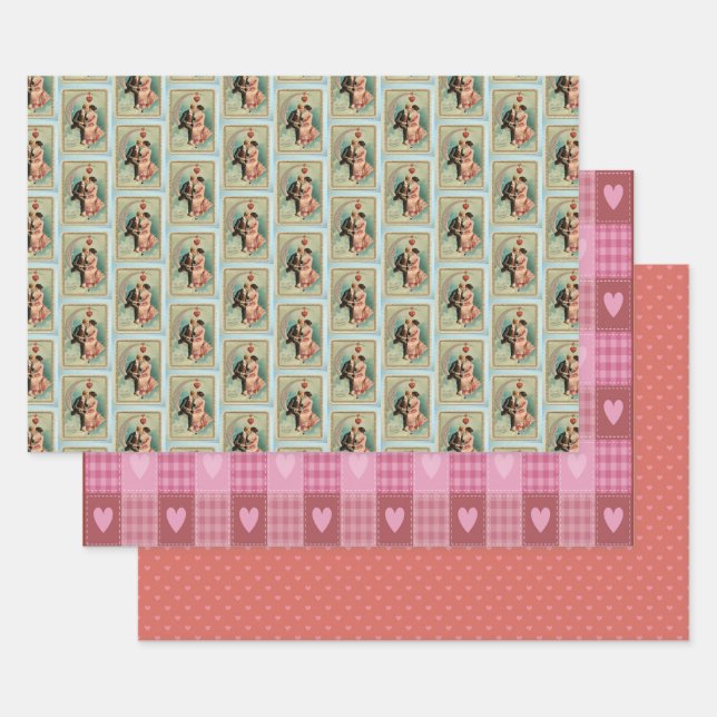 Valentines Day Wrapping Paper Sheet (Set)