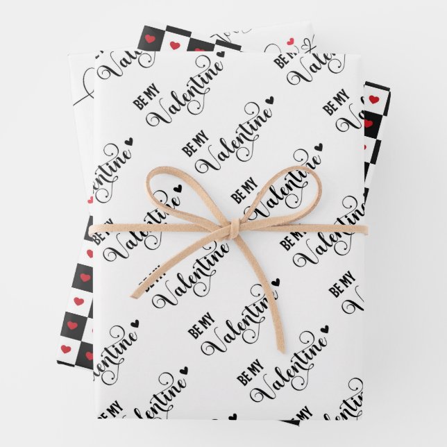 Valentine's Day  Wrapping Paper Sheet (In situ)