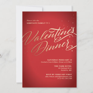 Valentines Dinner Party Invitation