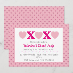 Valentine's Dinner Party Invitation