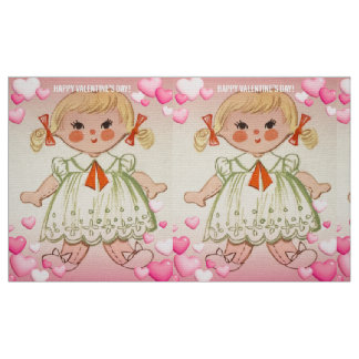 Valentines Doll Fabric