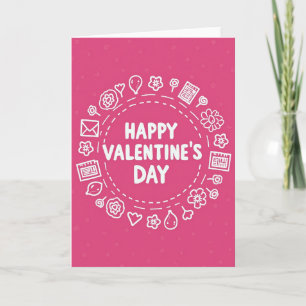 Valentines Doodle Heart Card