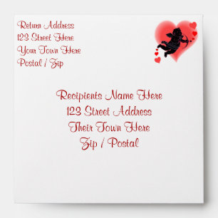 Valentine's Envelopes Personalized Cupid Envelopes