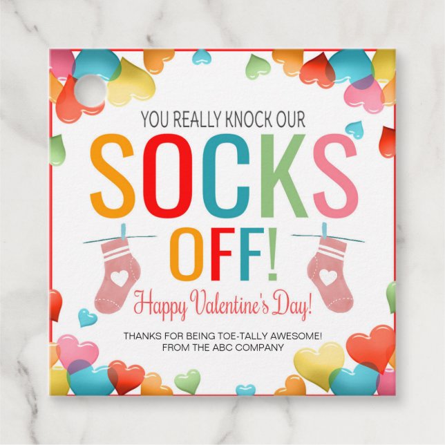 Valentines - Étiquettes Cadeau (Devant)