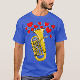 Valentines Euphonium Teacher Euphoniumist Brass Pl T-Shirt