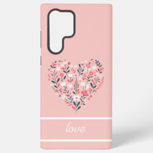 Valentine's Floral heart Samsung Galaxy Case
