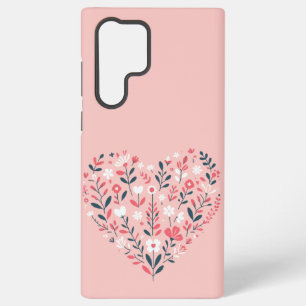 Valentine's Floral heart Samsung Galaxy Case
