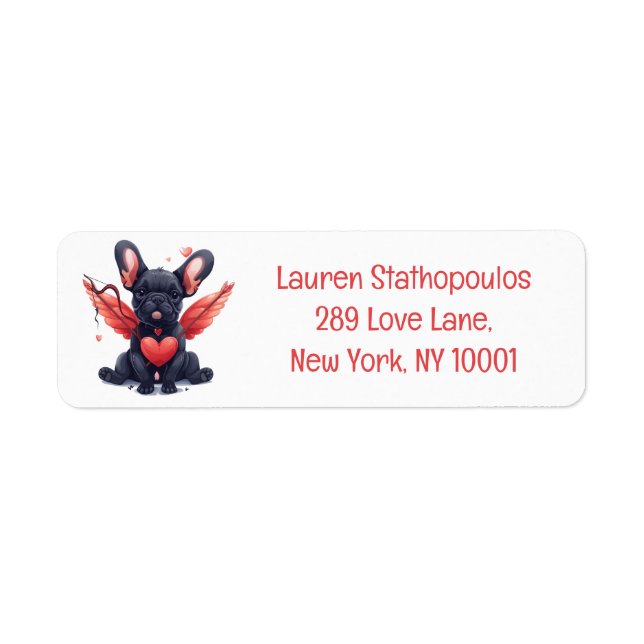 Valentines French Bulldog Cupid (Front)