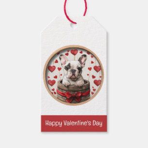 Valentines French Bulldog Gift Tags