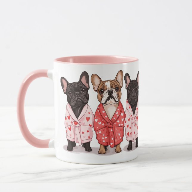 Valentines French Bulldog Mug (Left)