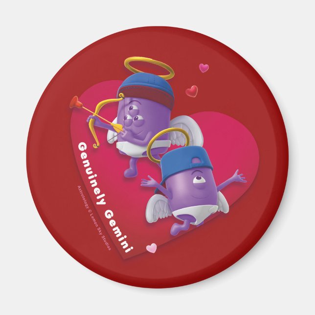Valentine's Fridge Magnet for Gemini (Front)