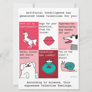 Valentines générées par l'IA - modèle DaVinci