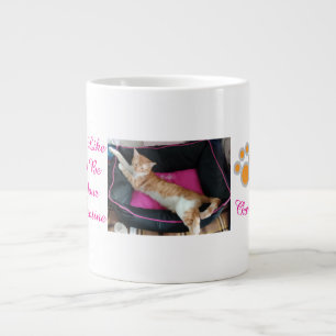 Valentine's Ginger Cat Photo Fun Large Coffee Mug