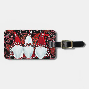VALENTINES GNOMES    LUGGAGE TAG